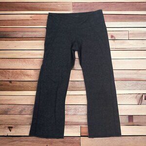 Athleta Charcoal Gray Wide Leg Capri Yoga Pants Size XS